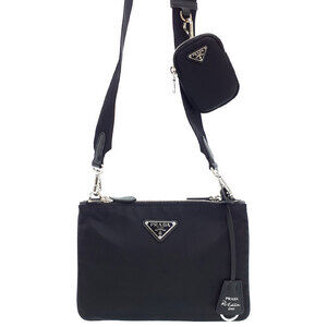 PRADA Re Edition Shoulder Bag Double Pouch Black